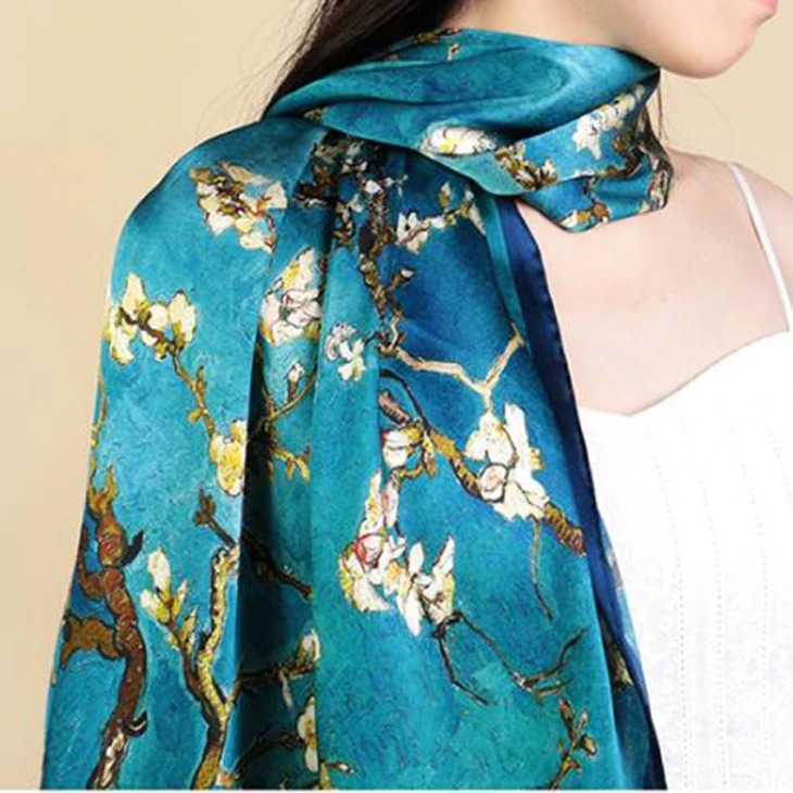 Custom Lady Silk Scarf Supplier