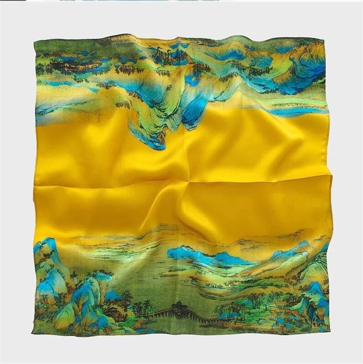 Custom Lady Silk Scarf supplier